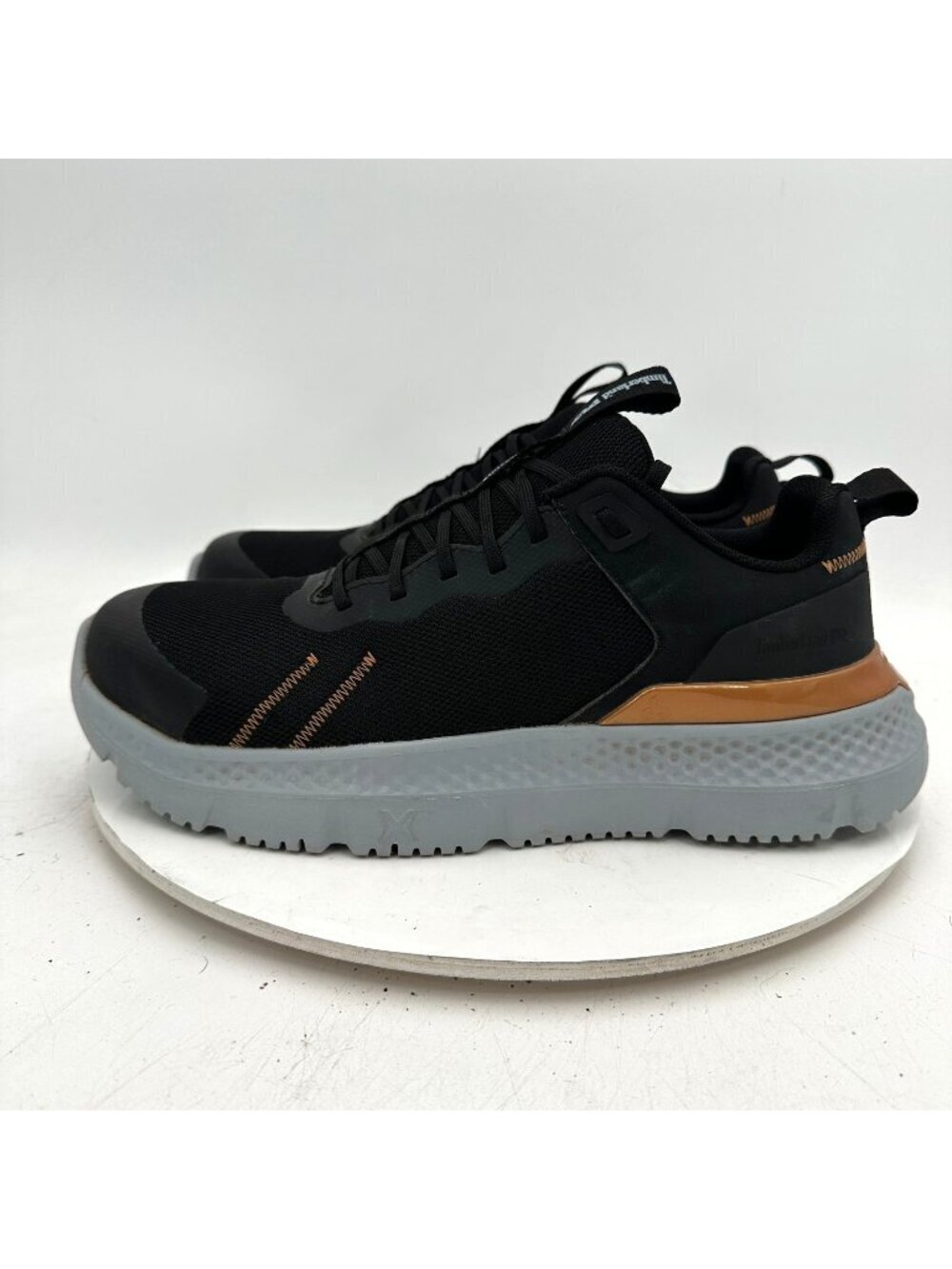 Timberland Pro Setra Men Size 7.5M Black Brown Composite Safety Toe EH Shoes